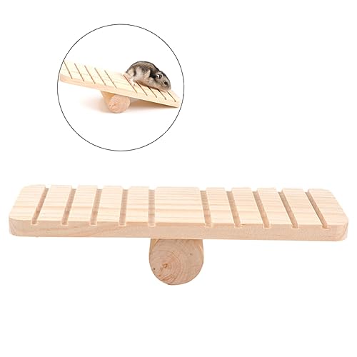 Toyvian Holzwippe für Kleine Haustiere für Hamster Zwerghamster Mäuse Gerbils Kauspielzeug Spielhaus für Käfigdekoration Tierfreundliches Design und Entspannen Toyvian Holzwippe für Kleine Haustiere für Hamster Zwerghamster Mäuse Gerbils Kauspielzeug Spielhaus für Käfigdekoration Tierfreundliches Design und Entspannen von Toyvian