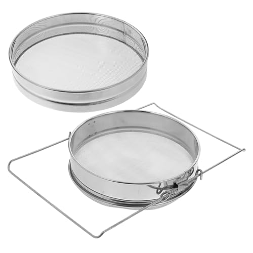 Toyvian Honigfilter Honigschleuder Imkereiausrüstung Werkzeug Metallsieb Feinmaschiges Bienenzubehör Großes Sieb Imkereiwerkzeuge Sieb Für Die Küche Sieb Edelstahl Silber von Toyvian
