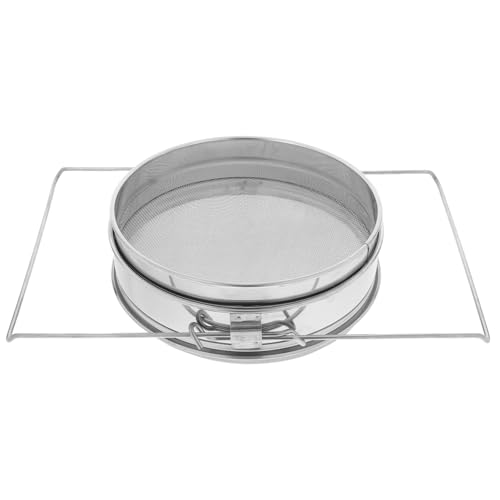 Toyvian Honigfilter küchenwerkzeug seibe Imkerei-Honigsieb Filter für Bienenhaltungsgeräte Honigschleuder Werkzeug für Imkereiausrüstung kleines Sieb für die Küche Rostfreier Stahl Silver von Toyvian