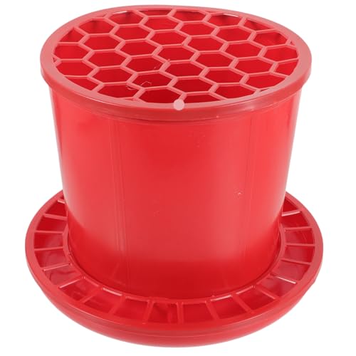 Toyvian Hühnermast Futtertröge Tragbarer Futternapf für Geflügel Spritz Futterbehälter für Hühner und Küken Praktische Futterstation für Trockene und Nahrung von Toyvian