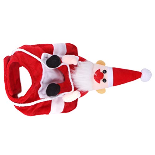 Toyvian 1stk Weihnachtsreiten Transformation Kostüm Haustier Party Kostüm Cospaly Weihnachtskostüm Für Haustiere Welpen-weihnachtskostüm Weihnachtshund Hund Santa Kostüm Hündchen Pullover von Toyvian