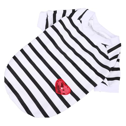 Toyvian Hunde-Baumwollshirt Streifen Haustierkleidung Hemd kleine hundekleidung Sommer tragbare Kleidung für Haustiere Haustier-T-Shirt Bequeme Hundekleidung Baumwolle Toyvian Hunde-Baumwollshirt Streifen Haustierkleidung Hemd kleine hundekleidung Sommer tragbare Kleidung für Haustiere Haustier-T-Shirt Bequeme Hundekleidung Baumwolle von Toyvian