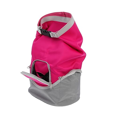 Toyvian Hunde Reisetaschen Haustier Hundetragetaschen für kleine Hunde Tragetasche für hundefutter groß Dein faltbar Hundeumhängetasche Hundefutterträger Tierfutterbehälter Polyester rot von Toyvian