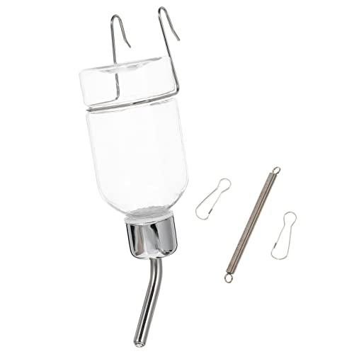 Toyvian Hundehängende Wasserflasche für Haustiere Automatischer Wasserspender Auslaufsicher Transparent für Hunde Katzen und Kleintiere Einfache von Toyvian