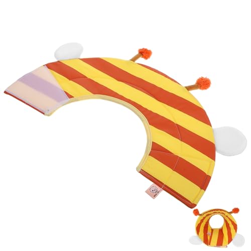 Toyvian Hundehalsband Elizabeth Katzenhalsband Süß Katze Elisabethanische Weicher Kragen Kätzchenhalsband Mädchen Nackenschutz Für Haustiere Katze Elisabeth Kreis Yellow Baumwolle von Toyvian