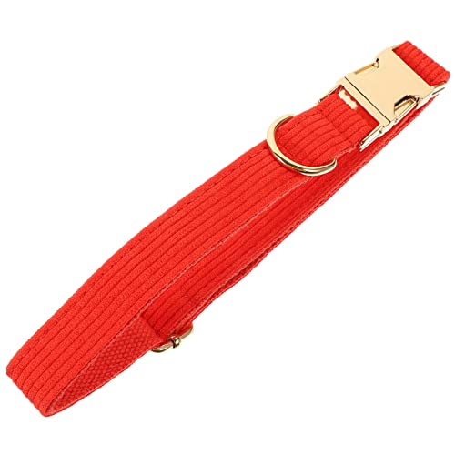 Toyvian Hundehalsband Schild für Hunde Halsband für Haustiere aus Stoff Nacken Einfach rolf zuckowski Weihnachten weinachts diehochzei Halsschmuck für Haustiere Haustierzubehör Tuch rot von Toyvian
