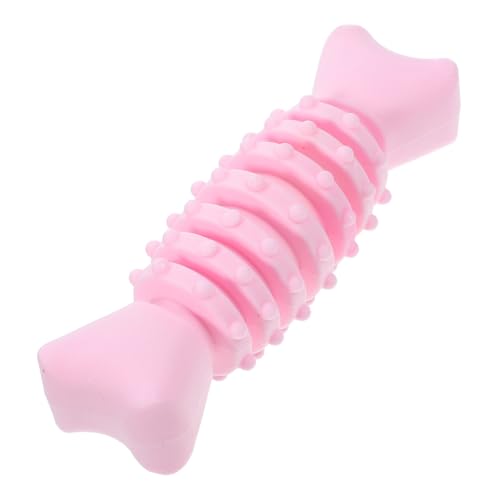 Toyvian Hundeknochen Kauspielzeug aus TPR Interaktives für Welpen und Kleine Hunde für Drinnen und Draußen Fördert Zahnpflege von Toyvian