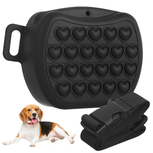 Toyvian Hundeleckerli Tasche aus Tragbarer Snackbehälter für Hundetraining mit Verstellbarem Gurt für Outdoor Aktivitäten Langlebig und Leicht zu Reinigen von Toyvian