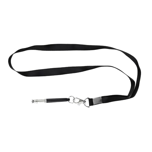 Toyvian Hundepfeife mit Lanyard für Hundetraining Schwarz Leichte Tragbare Pfeife für Schnellen Rückruf und Erziehung Geeignet für Verschiedene Hunderassen von Toyvian