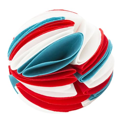 Toyvian Hundeschnüffelball aus Filz Langlebiges Beschäftigungsspielzeug für Welpen Langsames Fressen Anti verschlucken Fördert Geruchssinn und Mentale Auslastung als Futterspielzeug von Toyvian