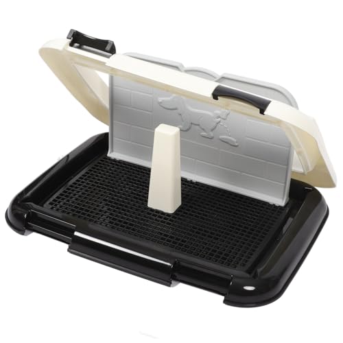 Toyvian Hundetoilette aus Trainings Töpfchen mit Spritzwassergeschütztem Design Multifunktional als Urinal und Sandbecken für Welpen und Kleine Toyvian Hundetoilette aus Trainings Töpfchen mit Spritzwassergeschütztem Design Multifunktional als Urinal und Sandbecken für Welpen und Kleine von Toyvian