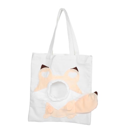 Toyvian Hundetragetasche für Kleine Hunde und Katzen Vielseitige Umhängetasche mit Großem Innenraum Flexibler Trageoptionen Robustes Material Modisches Fuchsdesign für Reisen und Outdoor Toyvian Hundetragetasche für Kleine Hunde und Katzen Vielseitige Umhängetasche mit Großem Innenraum Flexibler Trageoptionen Robustes Material Modisches Fuchsdesign für Reisen und Outdoor von Toyvian