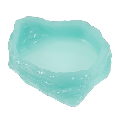 Toyvian Im Dunkeln Leuchtender Wassernapf Reptilienschale Schildkrötenfutter Drinnen Reptilien -fütterungsschale Wasserschalen Schüsseln Haustiere Nacht Hält Für Dekorativ Light Green Harz von Toyvian