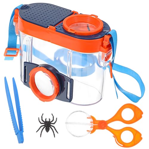 Toyvian Insektenbeobachtungsbox Mit Lupe Transparenter Behälter Für Insektenstudien Dicht Verschließbar Sicherer Kunststoff Für Junge Mädchen Mit Gurt Für Outdoor-Abenteuer Und Toyvian Insektenbeobachtungsbox Mit Lupe Transparenter Behälter Für Insektenstudien Dicht Verschließbar Sicherer Kunststoff Für Junge Mädchen Mit Gurt Für Outdoor-Abenteuer Und von Toyvian