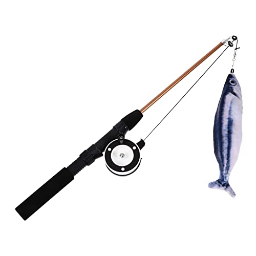 Toyvian Interaktive Katzenspielzeug Federangel mit Ausziehbarem Stock und Fischanhänger zur Stärkung Bindung Halter für Katzen Lagern Toyvian Interaktive Katzenspielzeug Federangel mit Ausziehbarem Stock und Fischanhänger zur Stärkung Bindung Halter für Katzen Lagern von Toyvian