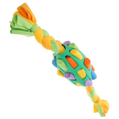 Toyvian Interaktiver Hundespielball mit Futterspender Schadstofffrei Material Langlebig und Fördernd Snuffle Ball für Welpen und Erwachsene Hunde Beschäftigungsspielzeug mit von Toyvian