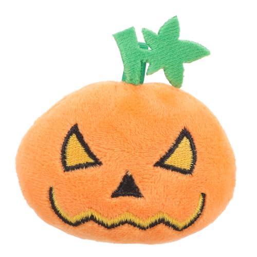 Toyvian Interaktives Katzenspielzeug Plüsch Kürbis Halloween Kauspielzeug mit Quietscher für Indoor Katzen Leicht Langlebig Fördert Spielspaß und Bewegung Geeignet für Kätzchen und von Toyvian