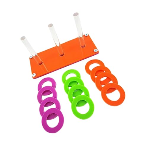 Toyvian Interaktives Papageien Ringwurfspielzeug aus Vogelsicherem Material Pädagogisches Spielzeug für Nymphensittiche und Kleine Vögel Fördert Spaß und Bewegung Toyvian Interaktives Papageien Ringwurfspielzeug aus Vogelsicherem Material Pädagogisches Spielzeug für Nymphensittiche und Kleine Vögel Fördert Spaß und Bewegung von Toyvian