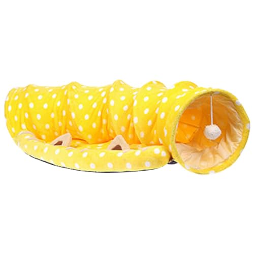 Toyvian Kaninchen -tunnelbett Katzenbett Haustier Tunnelbett Für Katzen Versteck Tunnelbett Für Kätzchen Höhle Katzentunnel Katzenzelt Katzenschläuche Nest Drinnen Gelb Flanell Toyvian Kaninchen -tunnelbett Katzenbett Haustier Tunnelbett Für Katzen Versteck Tunnelbett Für Kätzchen Höhle Katzentunnel Katzenzelt Katzenschläuche Nest Drinnen Gelb Flanell von Toyvian