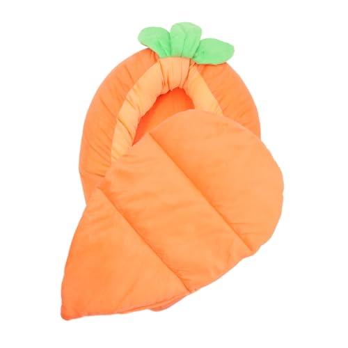 Toyvian Kaninchenbett Karottenform Gemütliches Haustiernest für Kleine Katzen und Platzsparend Lagern mit Weichem Langlebigem Material Toyvian Kaninchenbett Karottenform Gemütliches Haustiernest für Kleine Katzen und Platzsparend Lagern mit Weichem Langlebigem Material von Toyvian