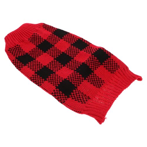 Toyvian Kariertes Hundepullover für Kleine und Mittelgroße Hunde Bequemer und Warmer Rollkragenpullover aus Strapazierfähigem Material für und Outdoor Aktivitäten Einfach Anzuziehen und von Toyvian