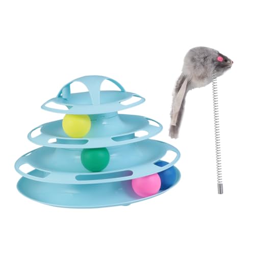 Toyvian Katze Plattenspieler Ball Katzenspielzeug interaktiv Katzenminze Bälle Tunnel drinnen Drehscheibe Plattenspieler mit Vier Ebenen Plastik Toyvian Katze Plattenspieler Ball Katzenspielzeug interaktiv Katzenminze Bälle Tunnel drinnen Drehscheibe Plattenspieler mit Vier Ebenen Plastik von Toyvian