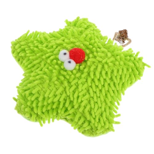 Toyvian Katze Plüschtier Katze Kauert Plüsch-welpenspielzeug Plüsch Hundespielzeug Interaktives Katzenspielzeug Katze Zahte Seidenseide Light Green von Toyvian