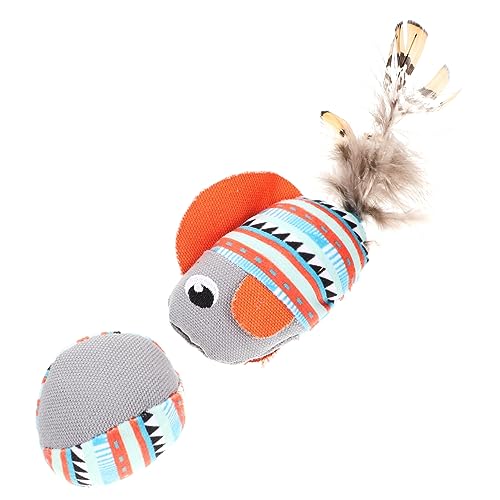 Toyvian Katze Plüschtier Katzenspielzeug für drinnen knuddelig Kleine interaktive Süße Katze Spielzeugkatze Zähne Katzenspielzeug interaktiv zum Necken von Katzen Toyvian Katze Plüschtier Katzenspielzeug für drinnen knuddelig Kleine interaktive Süße Katze Spielzeugkatze Zähne Katzenspielzeug interaktiv zum Necken von Katzen von Toyvian