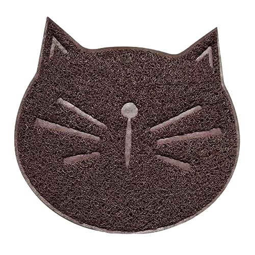 Toyvian Katze Streu Matte rutschfest Langlebig Kratzfest Komfortmatte für Futter und Wassernapf Braun Katzenklo Unterlage Schmutzabweisend Pflegeleicht Toyvian Katze Streu Matte rutschfest Langlebig Kratzfest Komfortmatte für Futter und Wassernapf Braun Katzenklo Unterlage Schmutzabweisend Pflegeleicht von Toyvian