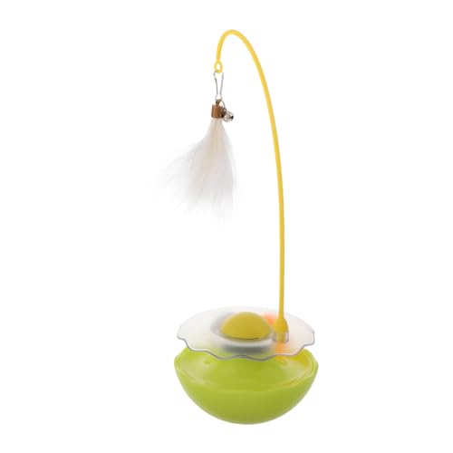 Toyvian Spielzeug Für Katzen Mit Drehteller-Ball Teaser-Stick Und Wackelkugel Interaktives Katzenspielzeug Haustierspaß Für Hauskatzen von Toyvian