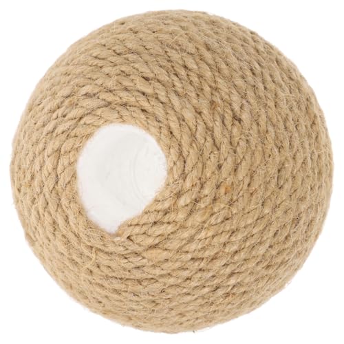 Toyvian Interaktiver Katzenspielball Aus Sisalseil Katzenspielzeug Zum Kratzen Und Kauen Indoor Katzenspielzeug Wiederverwendbarer Spielball Für Haustiere von Toyvian