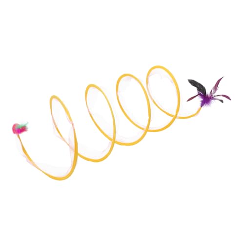 Toyvian Katzen Spieltunnel aus Elastischem Netzmaterial mit Integriertem für Katzen Fördert Gesundheit und Spielvergnügen Bequeme Handhabung und Langlebig Toyvian Katzen Spieltunnel aus Elastischem Netzmaterial mit Integriertem für Katzen Fördert Gesundheit und Spielvergnügen Bequeme Handhabung und Langlebig von Toyvian
