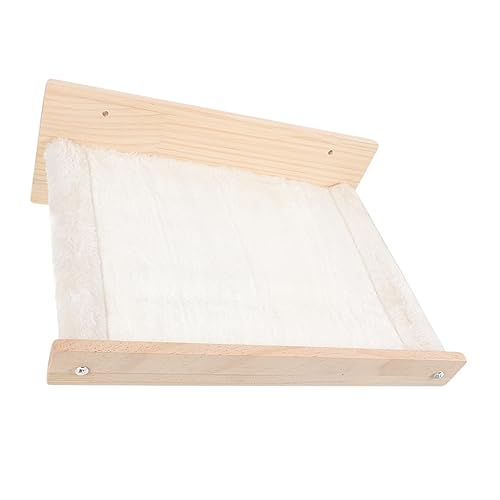 Toyvian Katzenhängematte Für Wandmontage Holz Kattenwandmöbel Stabiles Katzenregal Zum Klettern Und Schlafen von Toyvian