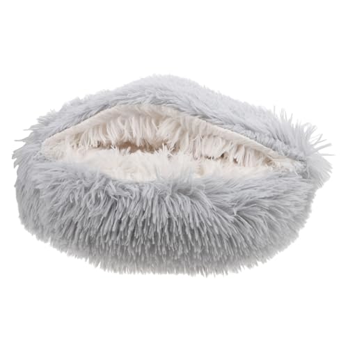 Toyvian Katzenbetthöhle Flauschiges Höhlenbett Für Katzen Schlafbett Für Katzen Winterliches Katzenbett Für Den Innenbereich Katzenhöhlenbett Katzenbett Mit Haube Grau Pp Baumwolle Toyvian Katzenbetthöhle Flauschiges Höhlenbett Für Katzen Schlafbett Für Katzen Winterliches Katzenbett Für Den Innenbereich Katzenhöhlenbett Katzenbett Mit Haube Grau Pp Baumwolle von Toyvian