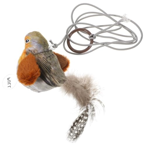 Toyvian Katzengeräuschspielzeug drinnen lustig Katzen-Teaser- Plüsch Haustier Tür katzenspielzeug Interactive cat Toy zum Necken von Katzen Kätzchen-Vogel-Zubehör Feder Toyvian Katzengeräuschspielzeug drinnen lustig Katzen-Teaser- Plüsch Haustier Tür katzenspielzeug Interactive cat Toy zum Necken von Katzen Kätzchen-Vogel-Zubehör Feder von Toyvian