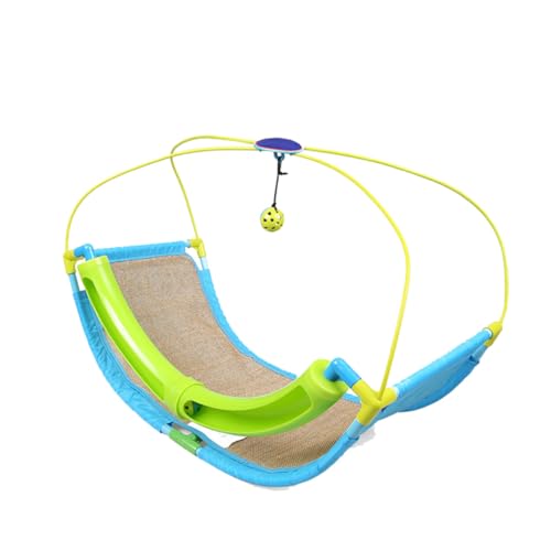 Toyvian Katzenhängematte mit Glockenspiel Wackelndem Ball Faltbares Katzenbett für Kleine Katzen und Hunde Komfortabler Katzenkorb zum Schlafen und Platzsparend und Vielseitig Einsetzbar von Toyvian