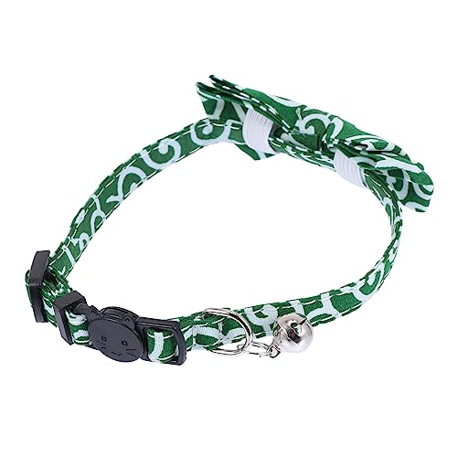 Toyvian Katzenhalsband Für Haustier Katze Kragen Reflektierend Glocke Name Abnehmbare Katze Kätzchen Bogen Einstellbar Binden Katzenhalsbänder Kleine Haustiere Körperpflege Tuch Grün Toyvian Katzenhalsband Für Haustier Katze Kragen Reflektierend Glocke Name Abnehmbare Katze Kätzchen Bogen Einstellbar Binden Katzenhalsbänder Kleine Haustiere Körperpflege Tuch Grün von Toyvian