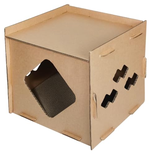 Toyvian Katzenhaus Kratzbrett für Katzen Stöckige Papp mit Robustem Kratzmaterial für Drinnen Schützt Möbel und Erfüllt Ihrer Toyvian Katzenhaus Kratzbrett für Katzen Stöckige Papp mit Robustem Kratzmaterial für Drinnen Schützt Möbel und Erfüllt Ihrer von Toyvian