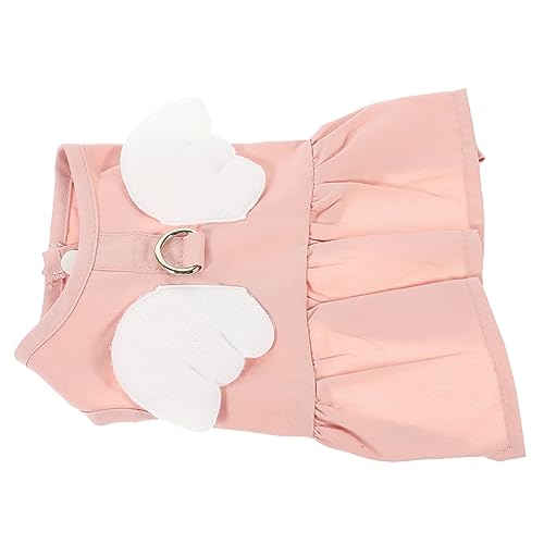 Toyvian Katzenkleid Engelsdesign Welpenkleid Haustierkleid Entzückendes Welpenkleid Bekleidung Hunderock Hunde Cosplay Kleidung Sommer Hundekleid Haustier Sommerkleid Kühlendes von Toyvian