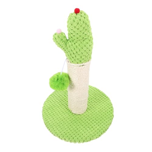 Toyvian Katzenkratzbaum Kaktusform Kratzsäule aus Natürlichem Wiederverwendbar für Innenkätzchen Fördert Katzenfitness und Schützt Möbel von Toyvian