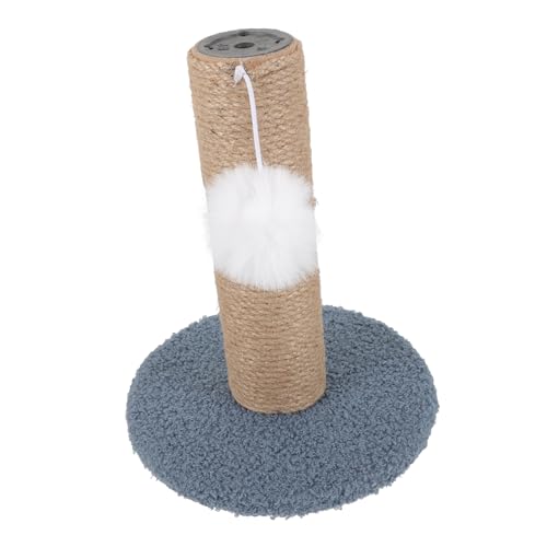 Toyvian Katzenkratzbaum mit Hängendem Ball Wiederverwendbarer Kratzpfosten für Katzen für Täglichen Gebrauch Stabiler Standfuß aus Strapazierfähigem Material Tiefblauer Sisalstoff Toyvian Katzenkratzbaum mit Hängendem Ball Wiederverwendbarer Kratzpfosten für Katzen für Täglichen Gebrauch Stabiler Standfuß aus Strapazierfähigem Material Tiefblauer Sisalstoff von Toyvian