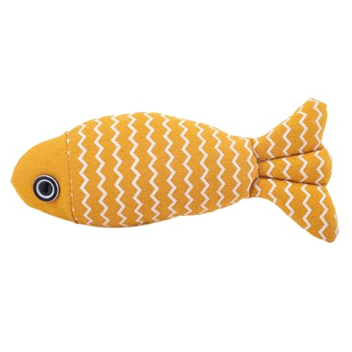 Toyvian Katzenminze Fisch drinnen sensorisch behandeln Lustiges Katzenspielzeug für den Innenbereich Katze Kissen Katze necken Leinen- Yellow Toyvian Katzenminze Fisch drinnen sensorisch behandeln Lustiges Katzenspielzeug für den Innenbereich Katze Kissen Katze necken Leinen- Yellow von Toyvian