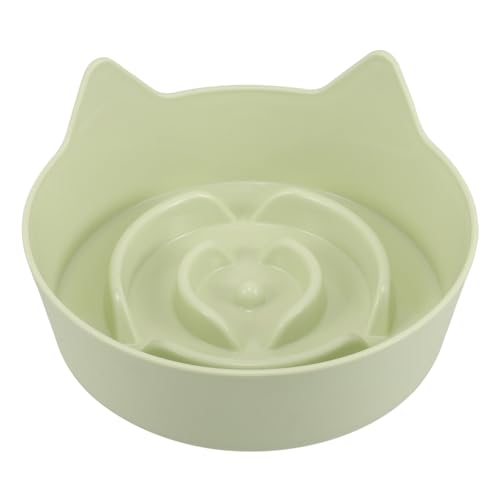 Toyvian Katzennapf Katzen Näpfe Futternapf Für Kätzchen Slowfeeder Für Hundefutter Futternapf Für Katzen Langsam Fressende Katzennäpfe Futternapf Für Kleine Hunde Plastik Light Green von Toyvian