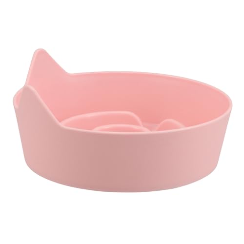 Toyvian Katzennapf Katzen Näpfe Langsamer Fressnapf Für Hunde Slow Feeder Napf Für Katzen Futterteller Für Katzen Katzengericht Haustiernapf Futternapf Für Welpen Katzenbedarf Rosa Plastik von Toyvian