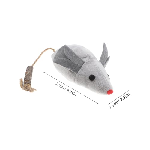 Toyvian Katzenspielzeug Fake Maus mit Katzengras und Elastischem Baumwollseil Kuscheliges Plüschspielzeug für Kätzchen Langlebig Interaktiv und Vielseitig für Indoor spielspaß Toyvian Katzenspielzeug Fake Maus mit Katzengras und Elastischem Baumwollseil Kuscheliges Plüschspielzeug für Kätzchen Langlebig Interaktiv und Vielseitig für Indoor spielspaß von Toyvian