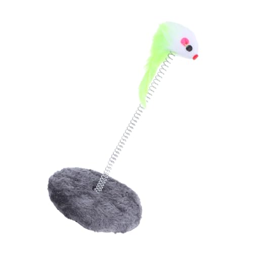 Toyvian Katzenspielzeug Katzen katzenangel Katzenfutterspielzeug Katzen Jagdspielzeug Katzen Spaß Katzen-Teaser- Katzen-Teaser-Zauberstab Plüsch Grey von Toyvian