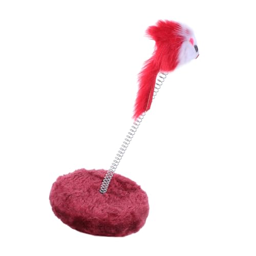 Toyvian Katzenspielzeug Katzen katzenfutter Katzen Fitness Katzenliebe Katzen Jagdspielzeug DIY Katzen Teaser Zauberstab Backenzahn Plüsch rot von Toyvian