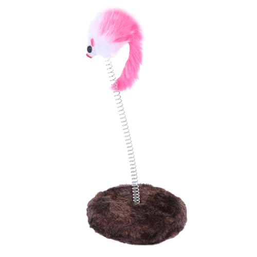 Toyvian Katzenspielzeug Katzen katzenfutter Katzen Spring Kätzchen Katzen Gesundheitsspielzeug Katze- - Katzen-Teaser- Plüsch Light Brown von Toyvian