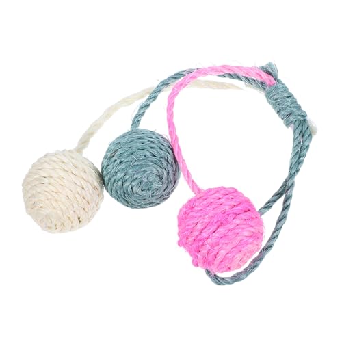 Toyvian Katzenspielzeug Sisalball Katzenspielzeug Interaktiv Haustierspielzeug Für Katzen Ballspielzeug Für Katzen Katzenbälle Katze Bewegendes Sisal- Sisal Toyvian Katzenspielzeug Sisalball Katzenspielzeug Interaktiv Haustierspielzeug Für Katzen Ballspielzeug Für Katzen Katzenbälle Katze Bewegendes Sisal- Sisal von Toyvian