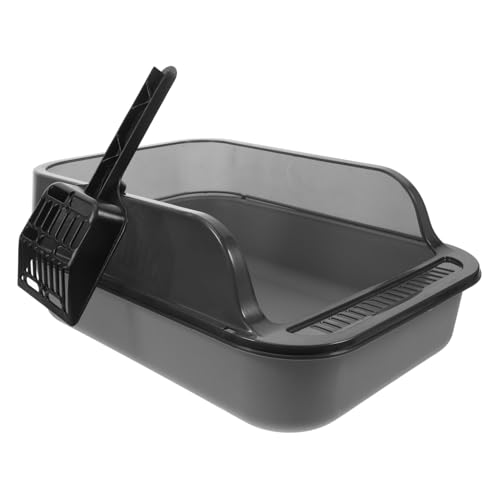 Toyvian Katzenstreu Rampe Katzenstreu Haushalts Katalysator Katzenstreu Breeze Kratzbaum Faltbare Katzentoilette Katzenstreu Matten Dunkelgraue Abs von Toyvian